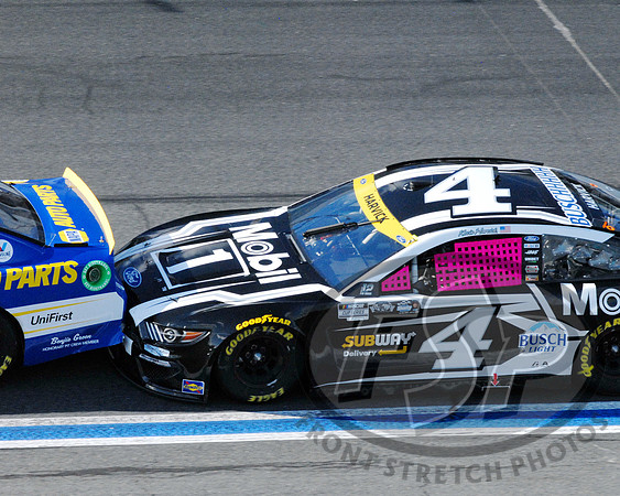 Harvick bumps Elliott