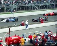 Mike Goff #60, Davey Hamilton #14, Michele Alboreto #33
