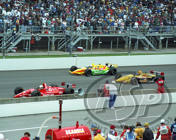 Joe Gosek #43, Scott Harrington #44, Danny Ongais #32